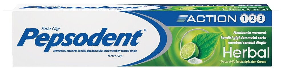 Pepsodent Зубная паста ACTION 123 HERBAL (Лечебные Травы), 120 гр