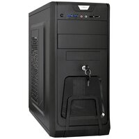 Корпус Miditower ExeGate CP-603UB-CP500 (ATX, БП CP500 с вент. 8см, 2*USB+2*USB3.0, аудио, блокировка, черный)