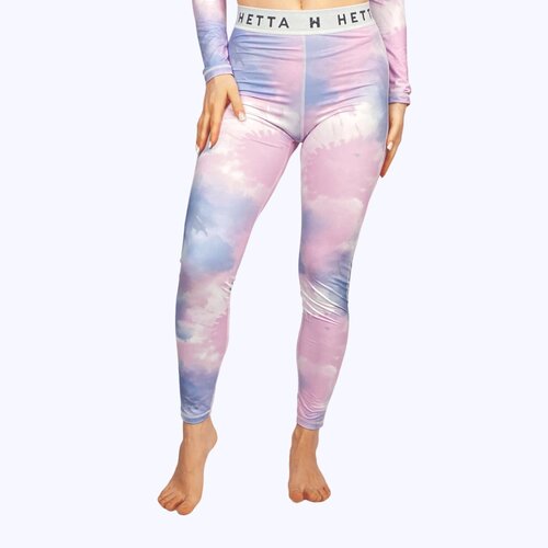 фото Термобелье термобрюки женские hetta active tie-dye - фиолетовые - m