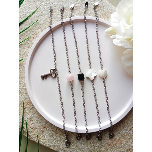 Браслет-цепочка Академия Важности, размер 20 см, размер one size, серебристый