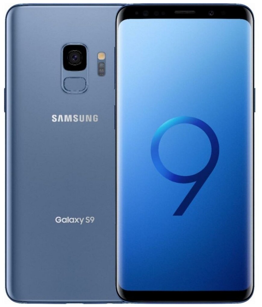 Смартфон Samsung Galaxy S9 4/64 ГБ, 2 SIM, голубой коралл