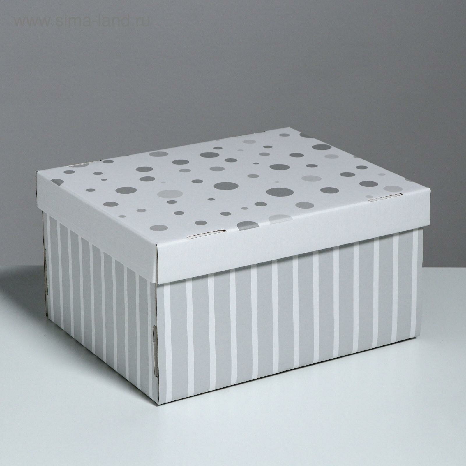 Дарите Счастье Складная коробка  Стильный дом   31 2 х 25 6 х 16 1 см