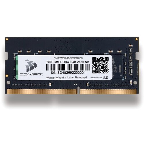 Модуль памяти COMPIT DDR4 8Гб SO-DIMM 2666 12V CMPTDDR48GBSD2666 239000₽