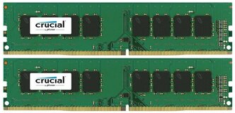 Лучшие Оперативная память Crucial DDR4 2 x 4 ГБ 2400 МГц