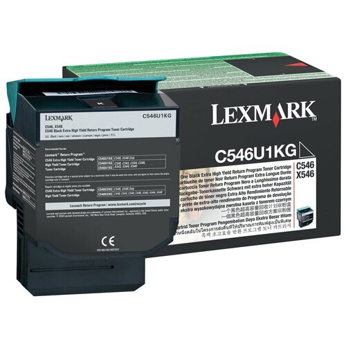 Картридж Lexmark C546U1KG, 8000 стр, черный картридж lexmark 80c8hke чёрный