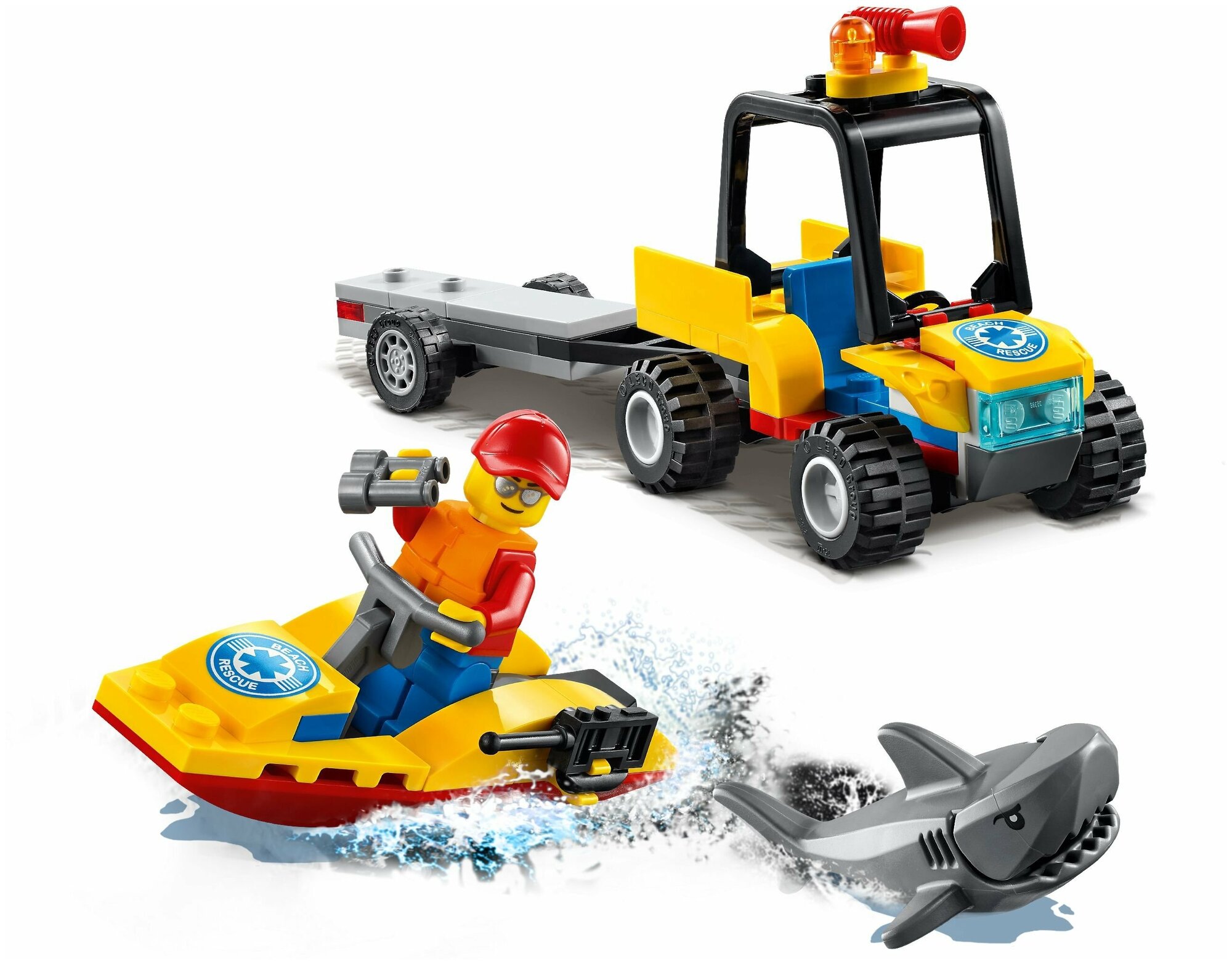 Конструктор LEGO City 60286 Пляжный спасательный вездеход - фото №5