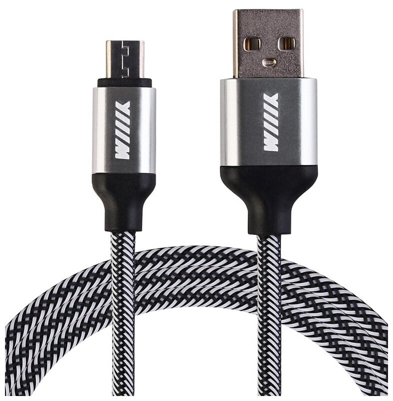 Кабель USB-Type-C коричневый экокожа 1м CB810-2A-UTC-LR-10BN WIIIX