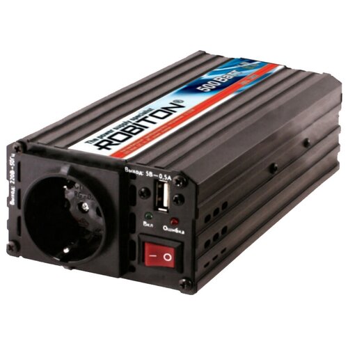 Инвертор 12V-220V ROBITON R500 500W с USB выходом