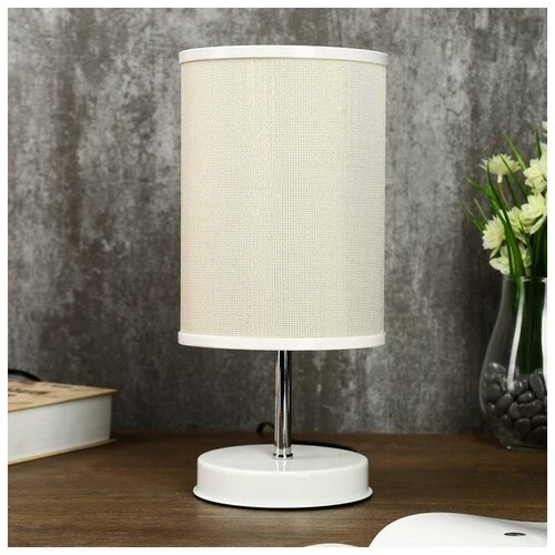 Лампа RISALUX 4301497, E27, 40 Вт, цвет арматуры: белый, цвет плафона/абажура: белый
