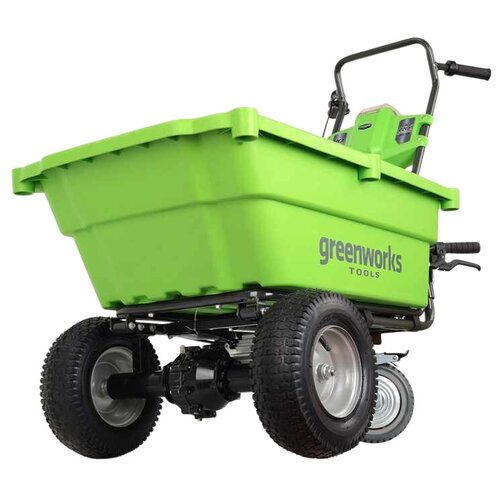 Тележка Greenworks G40GC, 106 л, 100 кг снеголопата аккумуляторная greenworks gd40ssk2 30 см 40 в акб и зу в комплекте