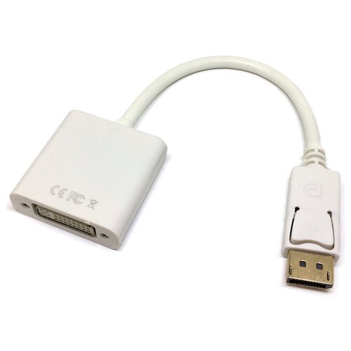 Переходник/адаптер ESPADA DisplayPort - DVI-I (EPortM-DVIF20), белый переходник адаптер espada mini dvi dvi i emndvibm dviaf 0 15 м белый