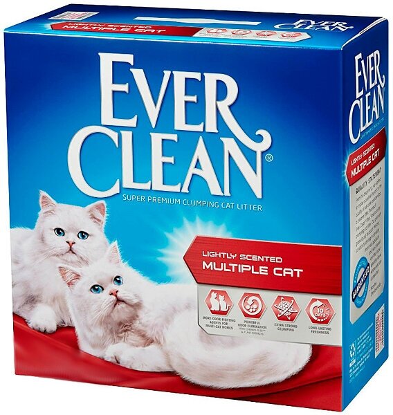 EVER CLEAN "Multiple Cat" Комкующийся наполнитель для нескольких кошек 6 кг - фотография № 6