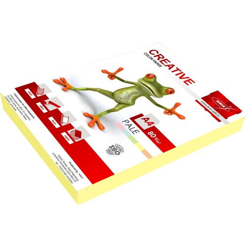Бумага Creative БПPR-250Ж A4/80г/м2/250л./желтый пастель общего назначения(офисная)
