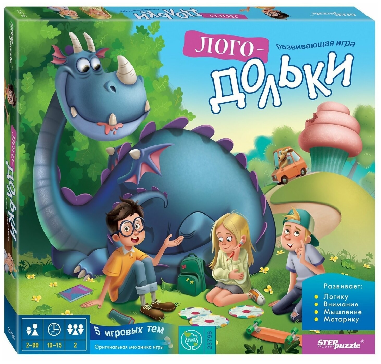 Развивающая игра из дерева "Логодольки"