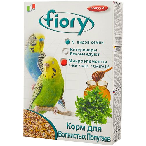 Fiory корм Pappagallini для волнистых попугаев, 1кг