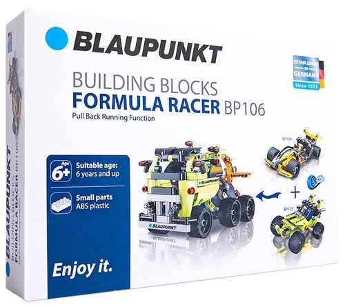 Конструктор Blaupunkt Building Block BP106 Formula Racer Pull Back, 159 дет.