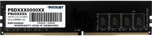 Оперативная память для компьютера 32Gb (1x32Gb) PC4-21300 2666MHz DDR4 DIMM Unbuffered CL19 Patriot Signature Line PSD432G26662