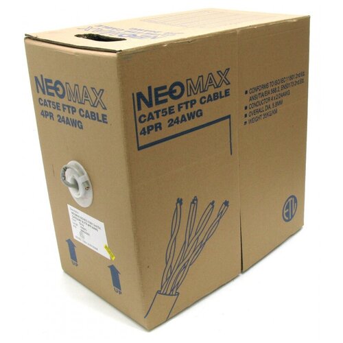 Кабель Neomax NM20001, 305 м, серый