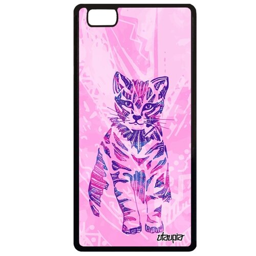 фото Чехол на мобильный p8 lite 2015, "кот" дикий cat utaupia