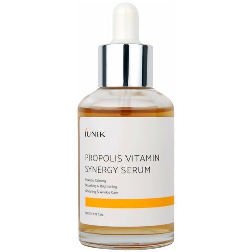 IUNIK Propolis Vitamin Synergy Serum Сыворотка для лица с прополисом и облепихой, 50 мл уход за лицом iunik сыворотка для лица витаминная серия