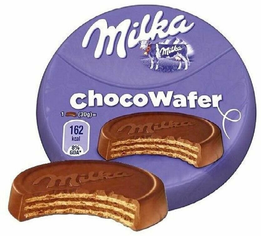 Вафля в шоколаде Milka Choco Wafer / Милка Чоко Вафер 30 гр х 6 шт вафли в индивидуальных упаковках - фотография № 9