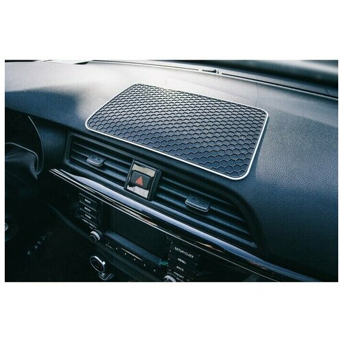 Коврик противоскользящий 275x17 см соты черный 413₽