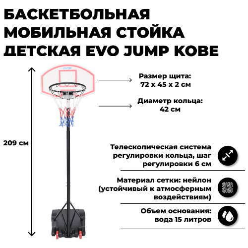 Баскетбольная стойка EVO JUMP Kobe