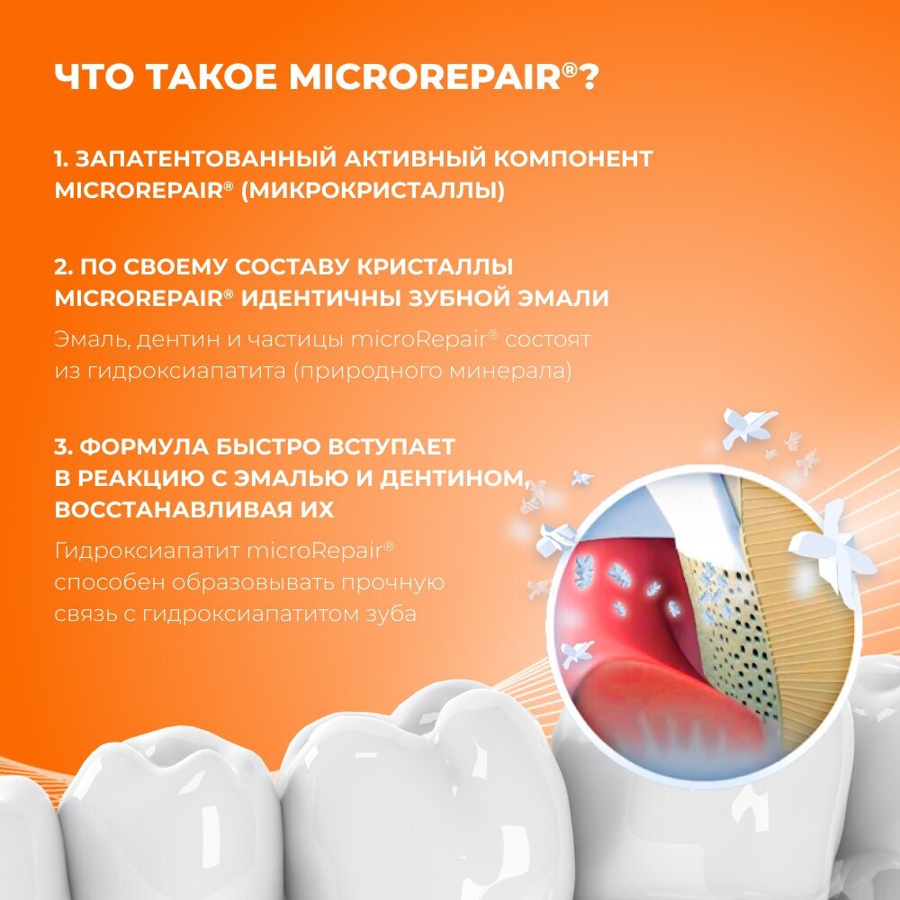 Зубная паста Biorepair® Kids со вкусом персика для детей от 0 до 6 лет, 50 мл