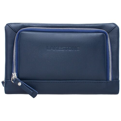 Сумка клатч LAKESTONE, фактура гладкая, синий сумка клатч lakestone классическая натуральная кожа синий