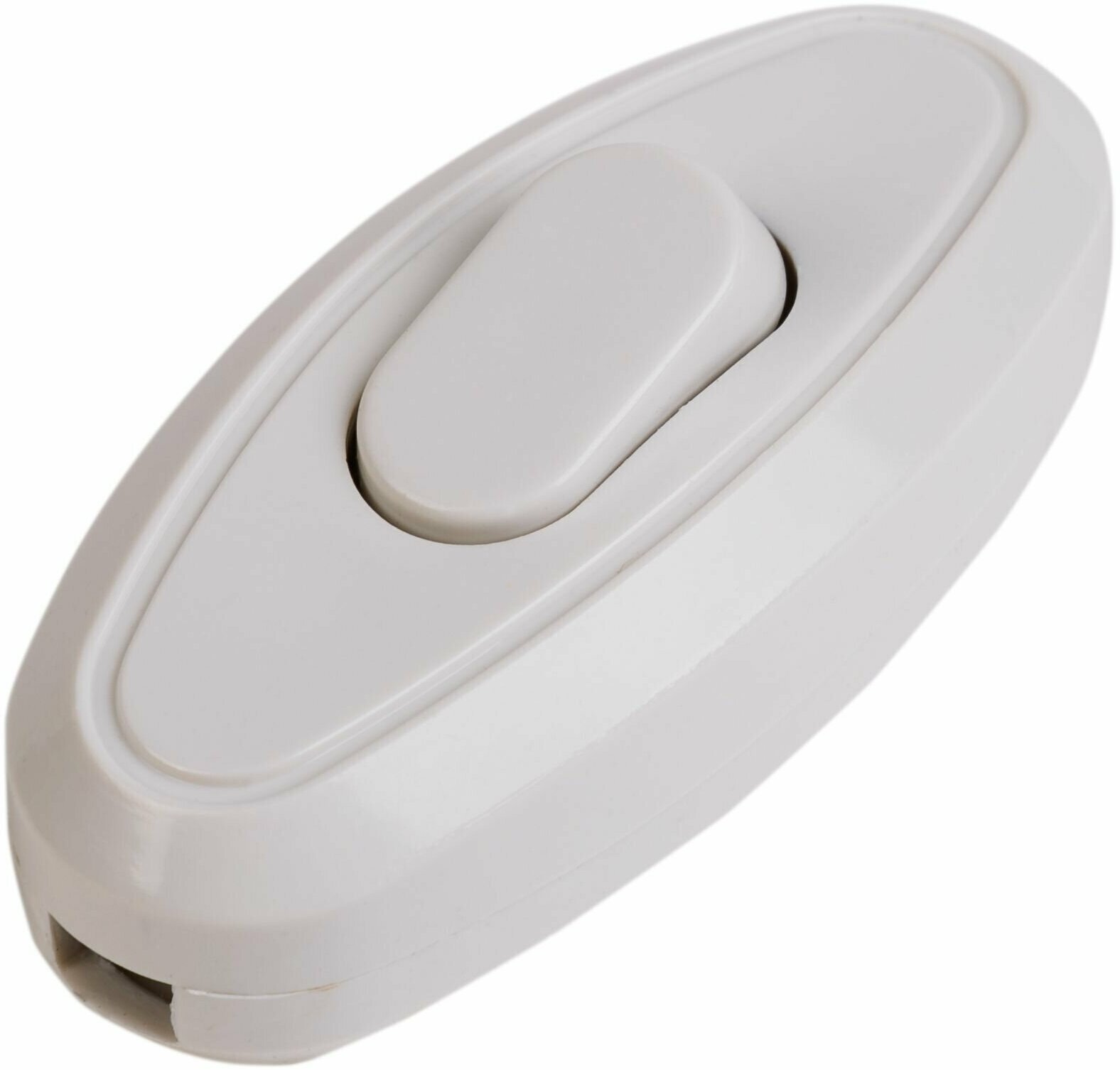 Выключатель-кнопка Rexant белый на электропровод для настольной лампы для бра