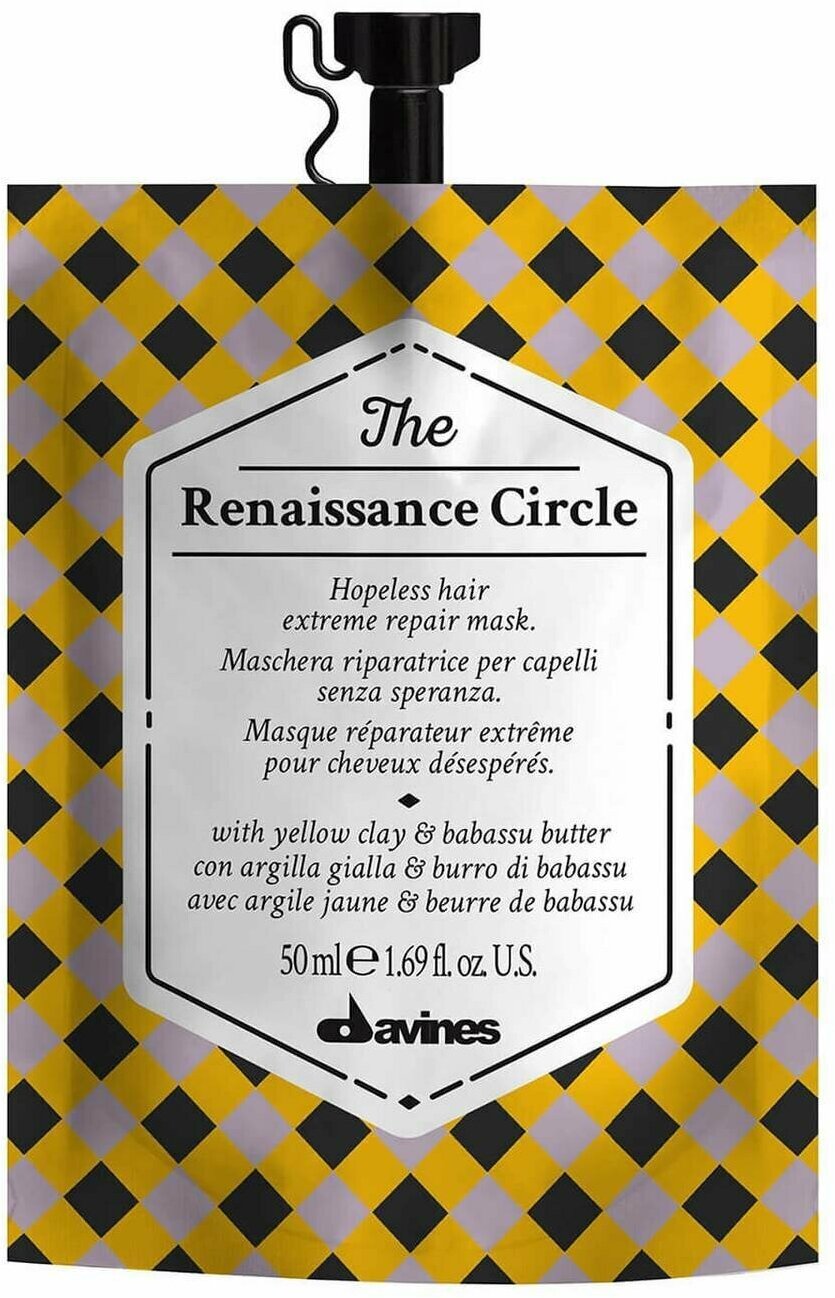 Davines The Renaissance Circle Маска-восстановление для сильно поврежденных волос, 50 мл, дой-пак
