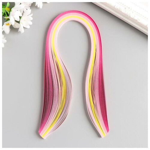 Полоски для квиллинга КНР 100 полосок Розовый градиент ширина 05 см длина 39 см 165₽