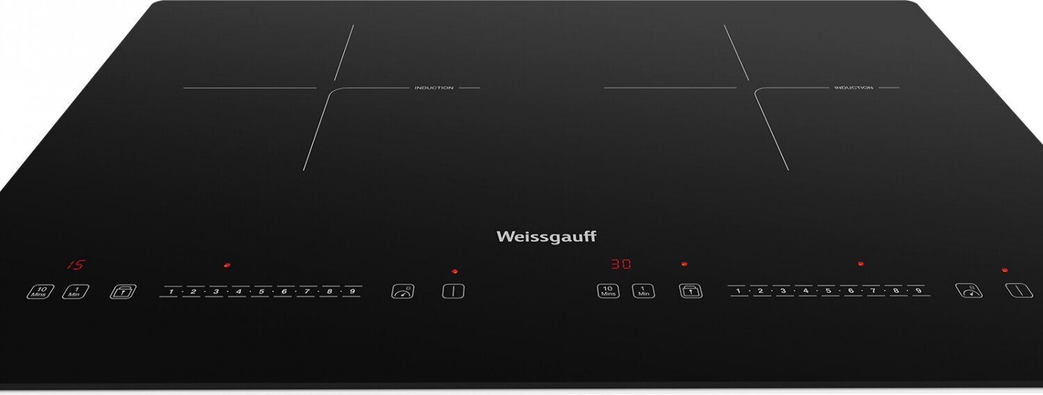 Индукционная варочная панель WEISSGAUFF HI 412 H, независимая, черный - фото №8