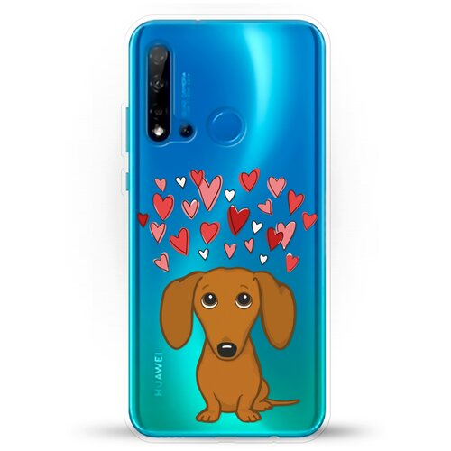 фото Силиконовый чехол любимая такса на huawei nova 5i andy & paul