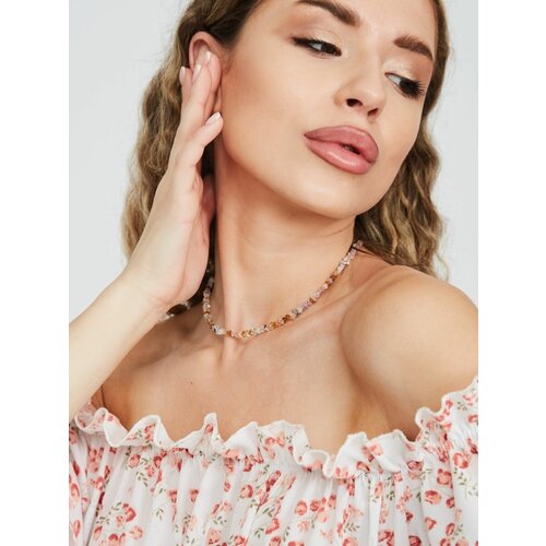 Чокер ANSHEL, алмазный полуфабрикат, длина 34 см, мультиколор