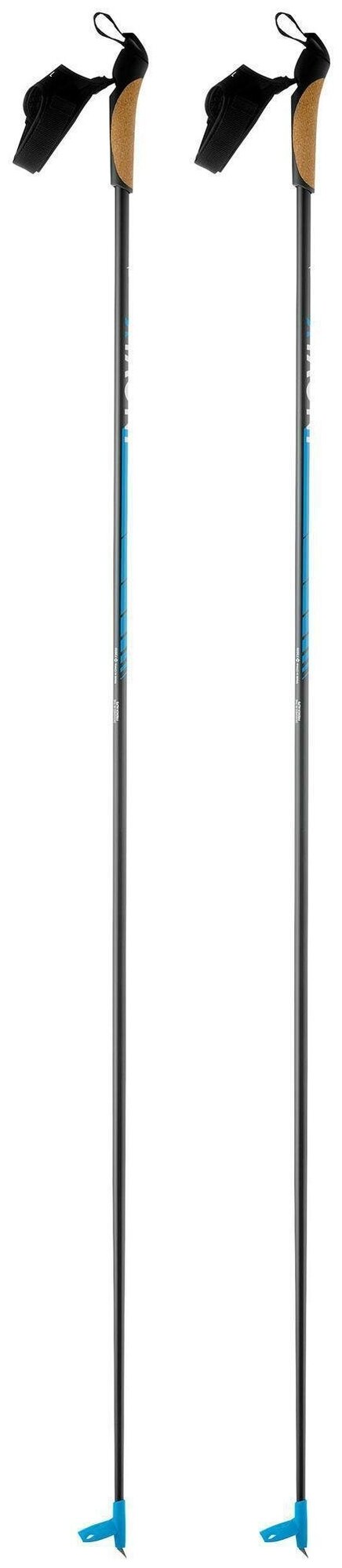 Лыжные палки Decathlon INOVIK XC S POLE 530, 165 см, черный/синий