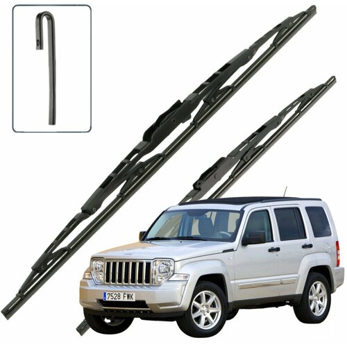 Дворники Jeep Cherokee (4) KK Джип Чероки КК 5 дв. 2007 2008 2009 2010 2011 2012 2013 2014 каркасные 480-480 2 шт.