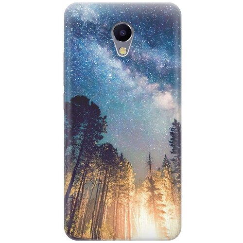 фото Cиликоновый чехол на meizu m5 note / мейзу м5 ноут с принтом "млечный путь" gosso
