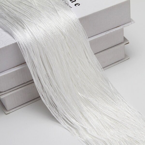 Штора нитяная 2x1 м цвет белый