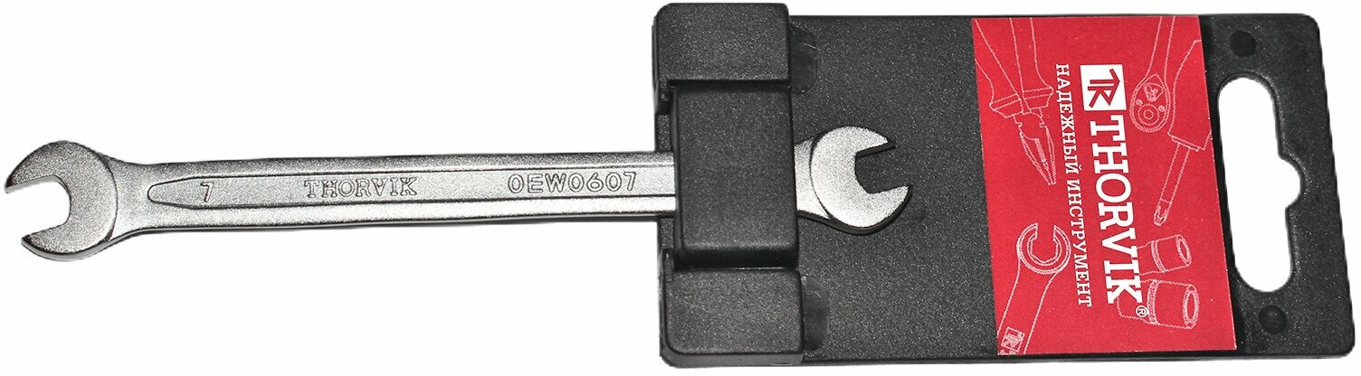 Ключ гаечный рожковый, 6x7 мм Thorvik - фотография № 3