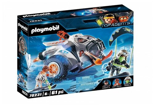 Playmobil Top Agents 70231 Снежный планер шпионской команды, 61 дет.