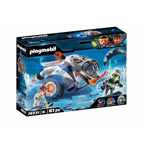 Playmobil Top Agents 70231 Снежный планер шпионской команды, 61 дет. конструктор playmobil снежный планер шпионской команды pm70231