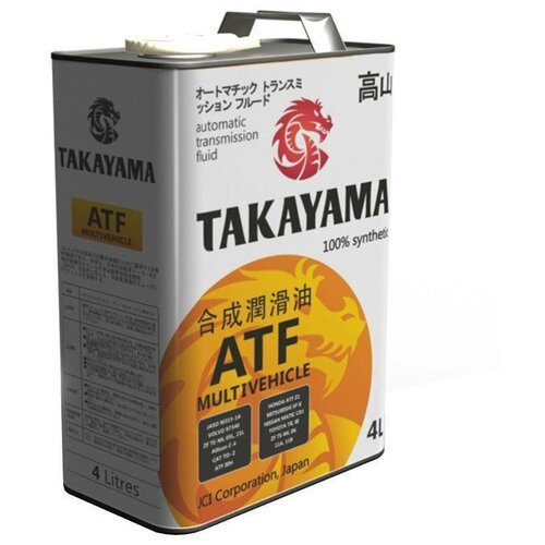 TAKAYAMA 605048 Масло трансмиссионное TAKAYAMA 1л синтетика ATF Multivechicle
