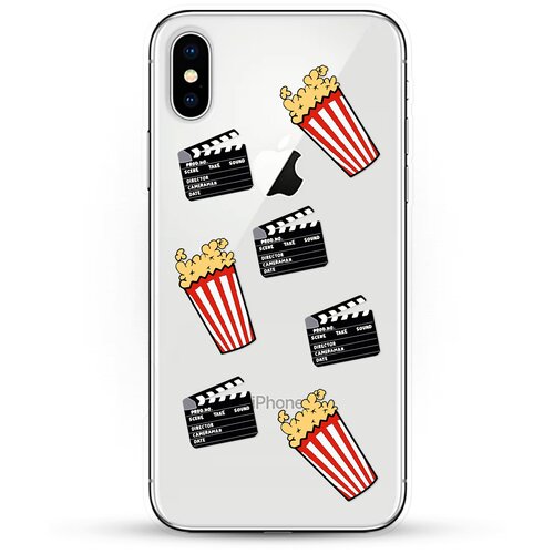 фото Силиконовый чехол movie на apple iphone x andy & paul