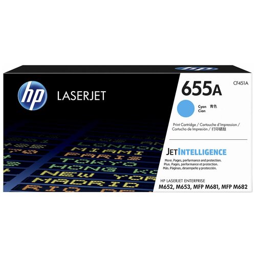 Лазерный картридж Hewlett Packard CF451A (HP 655A) Cyan