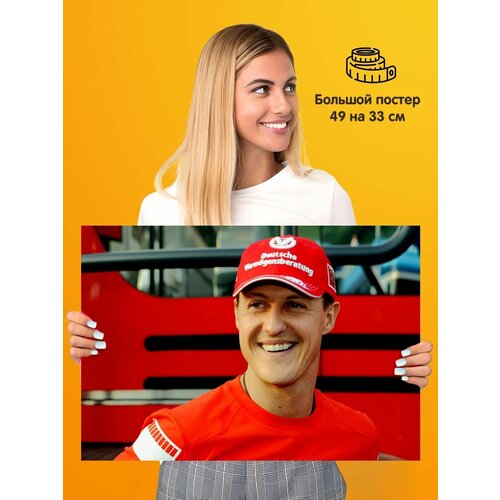 Плакат Михаэль Шумахер Формула-1
