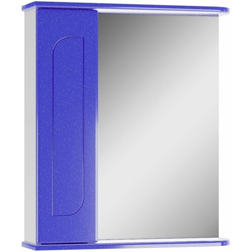 Шкаф-зеркало Радуга Синий металлик 60 левый/правый айсберг