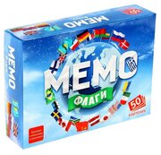 Нескучные игры Настольная игра «Мемо. Флаги», 50 карточек + познавательная брошюра