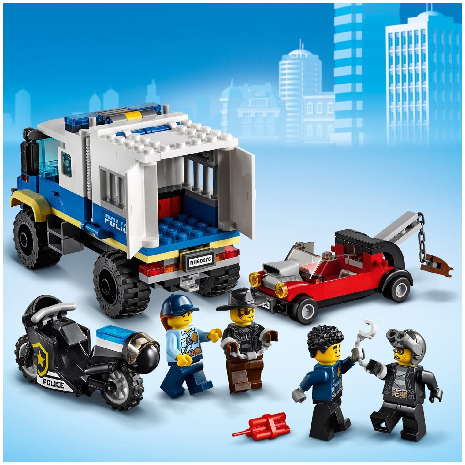 Конструктор LEGO City 60276 Транспорт для перевозки преступников - фото №4