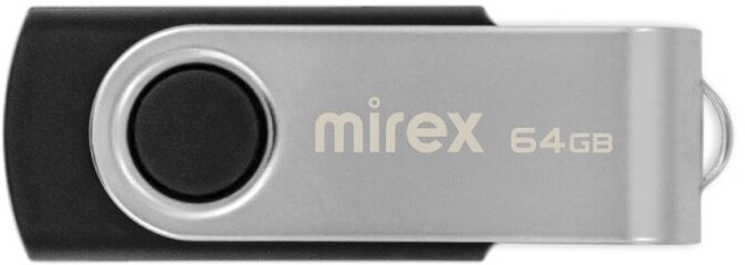 Флеш-память Mirex USB SWIVEL BLACK 64Gb (13600-FMURUS64 )